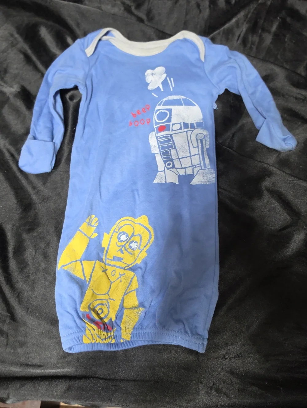 Star Wars Blue Kids Sleep Sack with R2-D2 & Yellow C-3PO Graphics